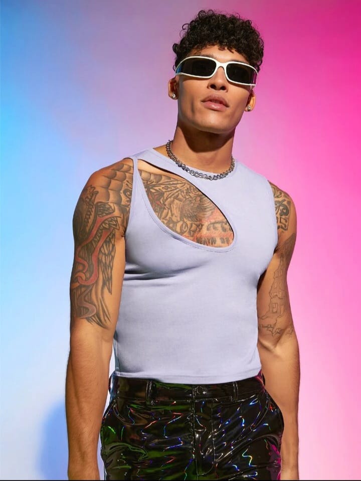 Manfinity Rebel Game Men Cut Out Front Tank Top